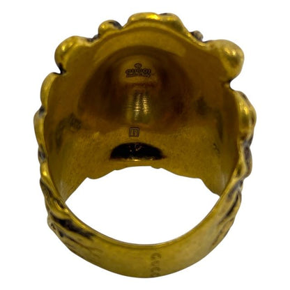 Gucci 398601 Lion's Head Ring Accessories GP Gold [size 23] Gucci Unisex