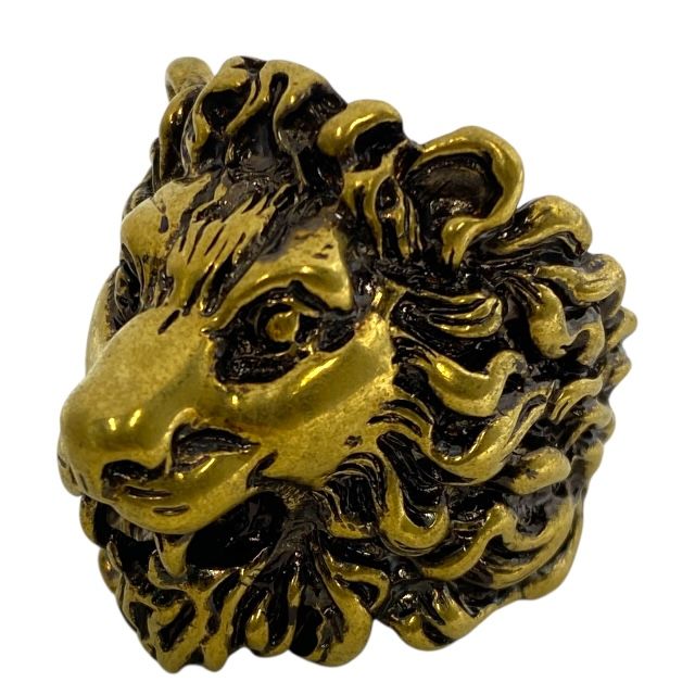 Gucci 398601 Lion's Head Ring Accessories GP Gold [size 23] Gucci Unisex