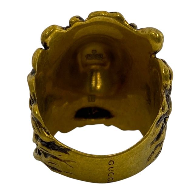 Gucci 398601 Lion's Head Ring Accessories GP Gold [size 23] Gucci Unisex