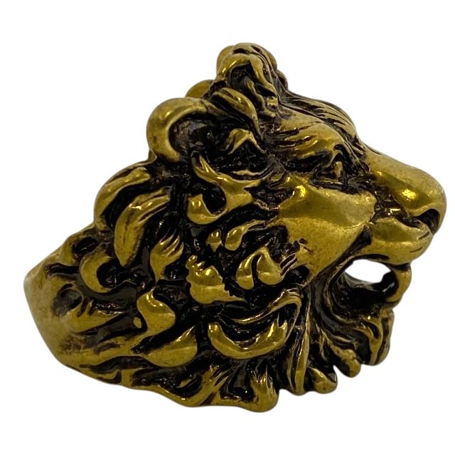 Gucci 398601 Lion's Head Ring Accessories GP Gold [size 23] Gucci Unisex