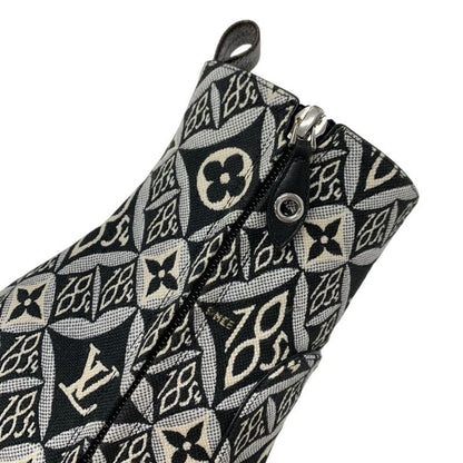 Louis Vuitton Silhouette Line Monogram Boots Short Boots Shoes Fabric Black