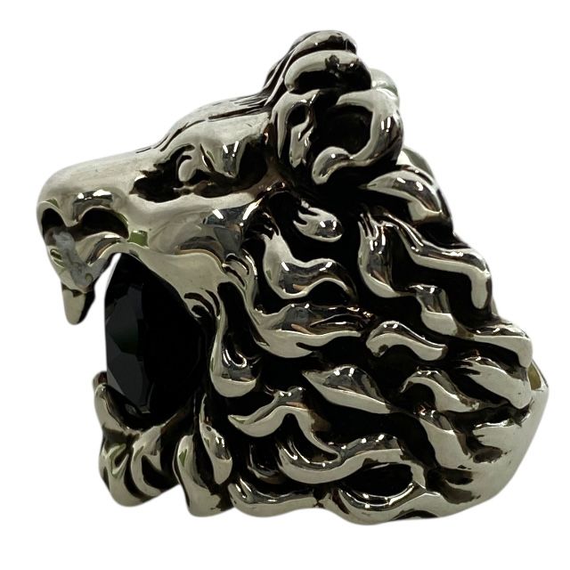 Gucci 402763 Lion's Head Ring Accessories GP Silver [size 16] Gucci Unisex