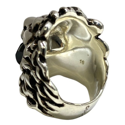 Gucci 402763 Lion's Head Ring Accessories GP Silver [size 16] Gucci Unisex
