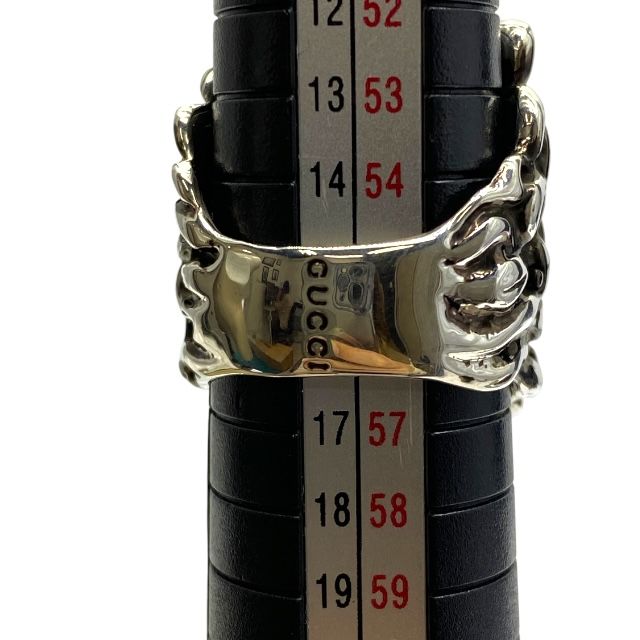 Gucci 402763 Lion's Head Ring Accessories GP Silver [size 16] Gucci Unisex