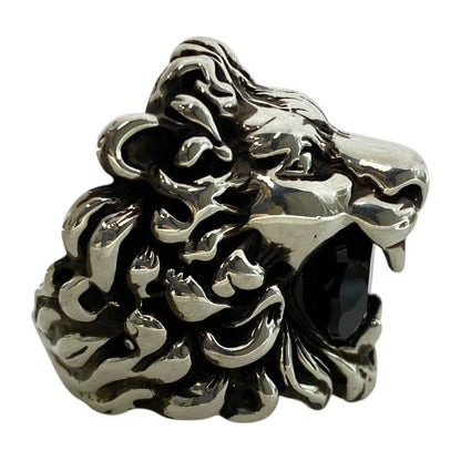 Gucci 402763 Lion's Head Ring Accessories GP Silver [size 16] Gucci Unisex