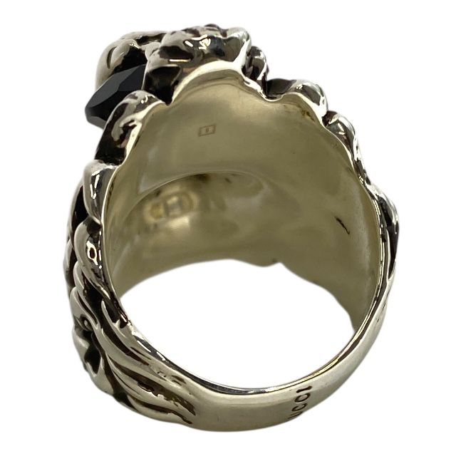 Gucci 402763 Lion's Head Ring Accessories GP Silver [size 16] Gucci Unisex