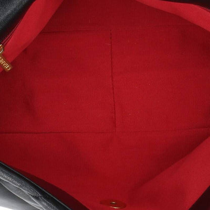 Chanel19 Maxi Flap Shiny Lamb Skin 2WAY Shoulder Bag Men's