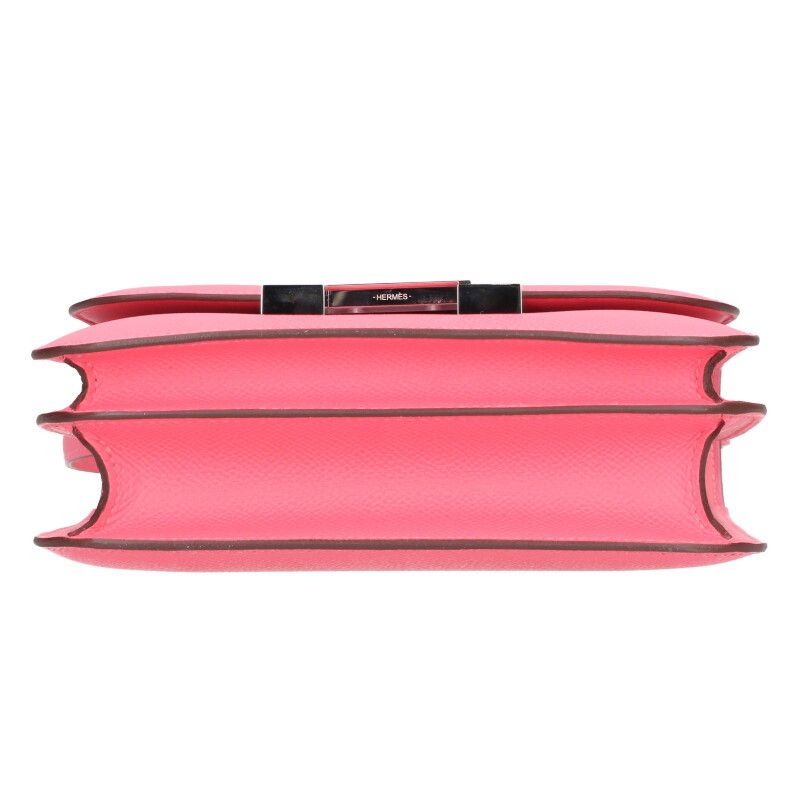 Hermes Constance Mini 18 W Engraved Svhardware Epson Rose Azalea Shoulder Bag
