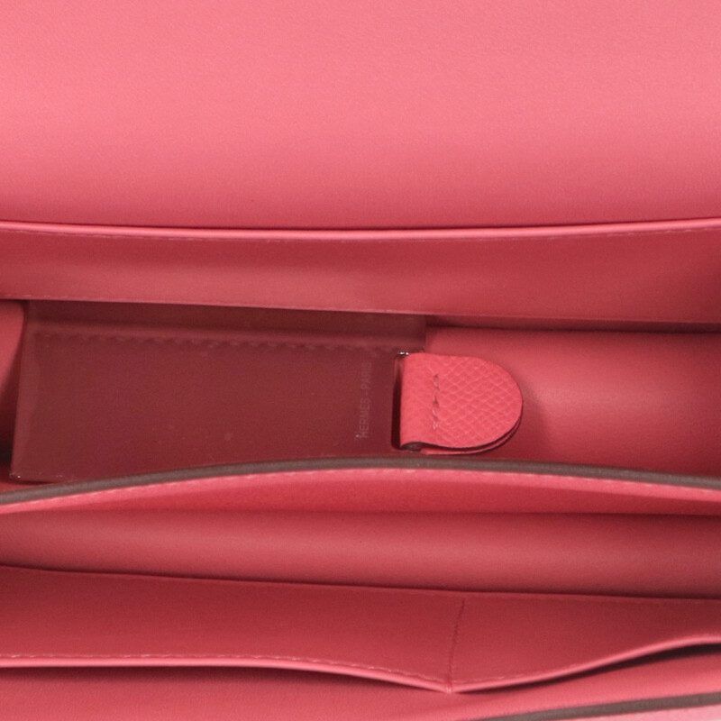 Hermes Constance Mini 18 W Engraved Svhardware Epson Rose Azalea Shoulder Bag