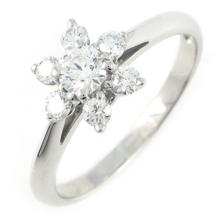 Tiffany & Co Tiffany & Co Ring Buttercup Flower With Diamonds Pt950 Size 14