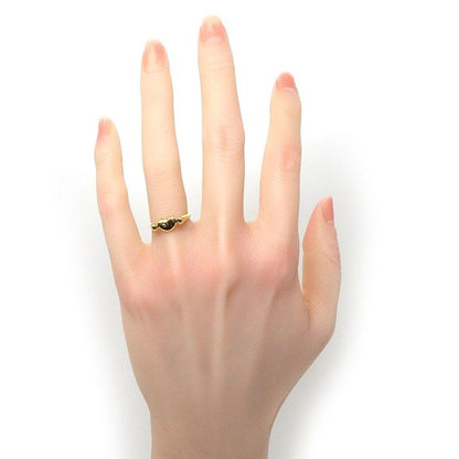 Tiffany & Co Tiffany & Co Ring Bean Design Mini Beans 18K Yellow Gold Size 8