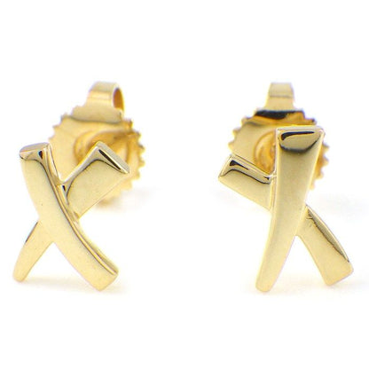 Tiffany & Co Tiffany & Co Earrings Kiss X Cross 18K Yellow Gold