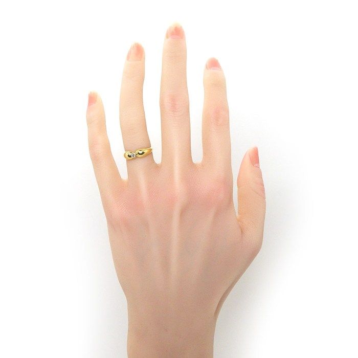 Tiffany & Co Tiffany & Co Ring Double Teardrop 1 Point Diamond 18K Yellow Gold