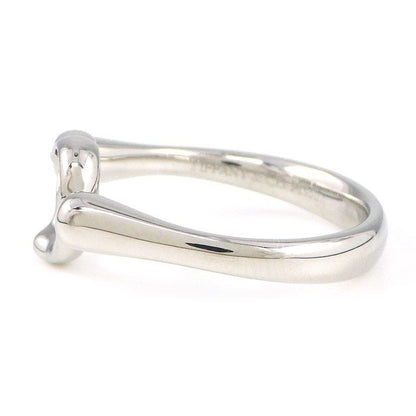 Tiffany & Co Tiffany & Co Ring Open Heart With Diamonds Pt950 Size 11