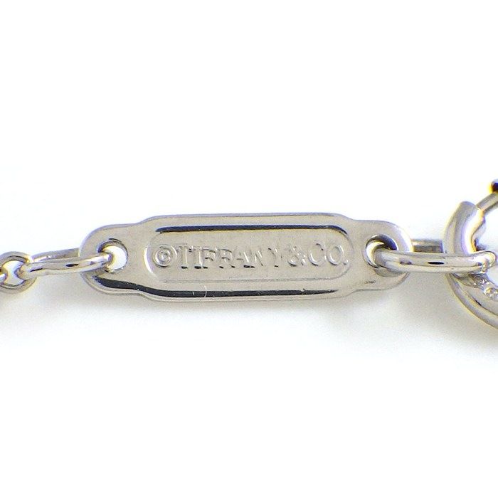 Tiffany & Co Tiffany & Co Necklace Bezel Flower Motif 4 Points Diamond Pt950