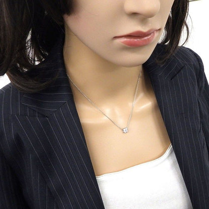 Tiffany & Co Tiffany & Co Necklace Bezel Flower Motif 4 Points Diamond Pt950