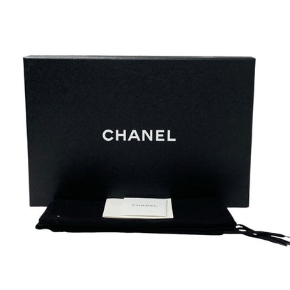 Chanel Sandals Shoes Leather Black Gold Black Coco Mark Braided Strap