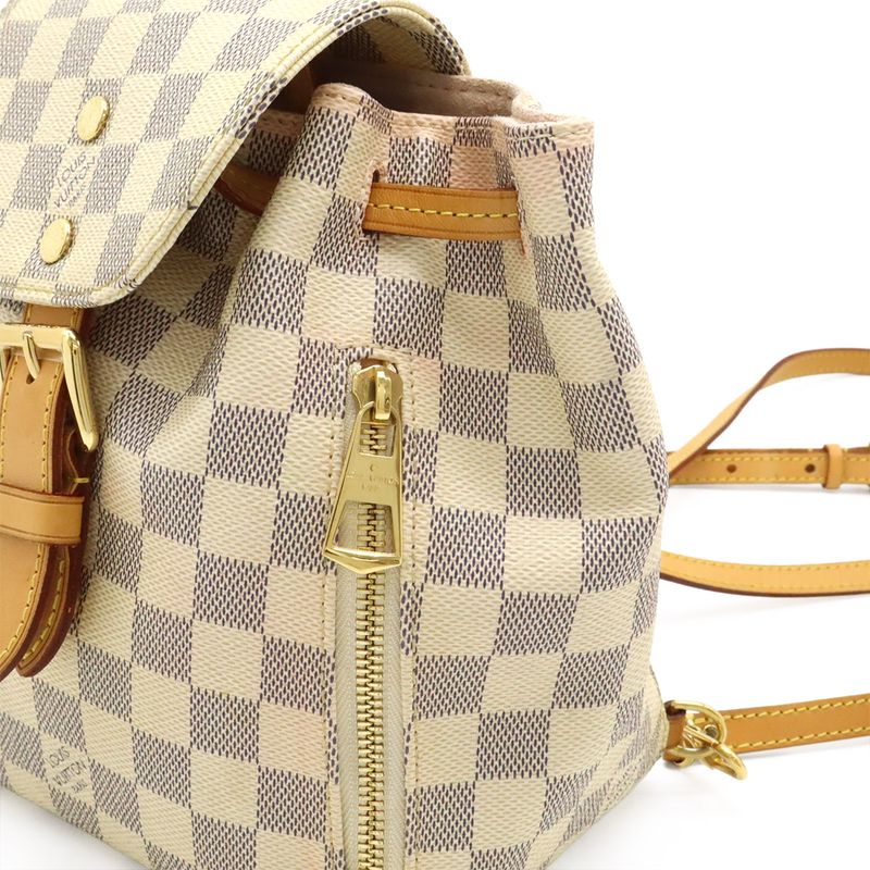 Louis Vuitton Damier Azure Sperone BB Backpack Sac Mini Backpack Shoulder Bag