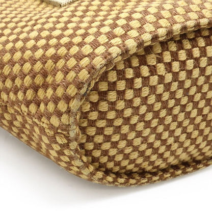 Hermes Paniebus PM Tote Handbag Linen Brown Beige