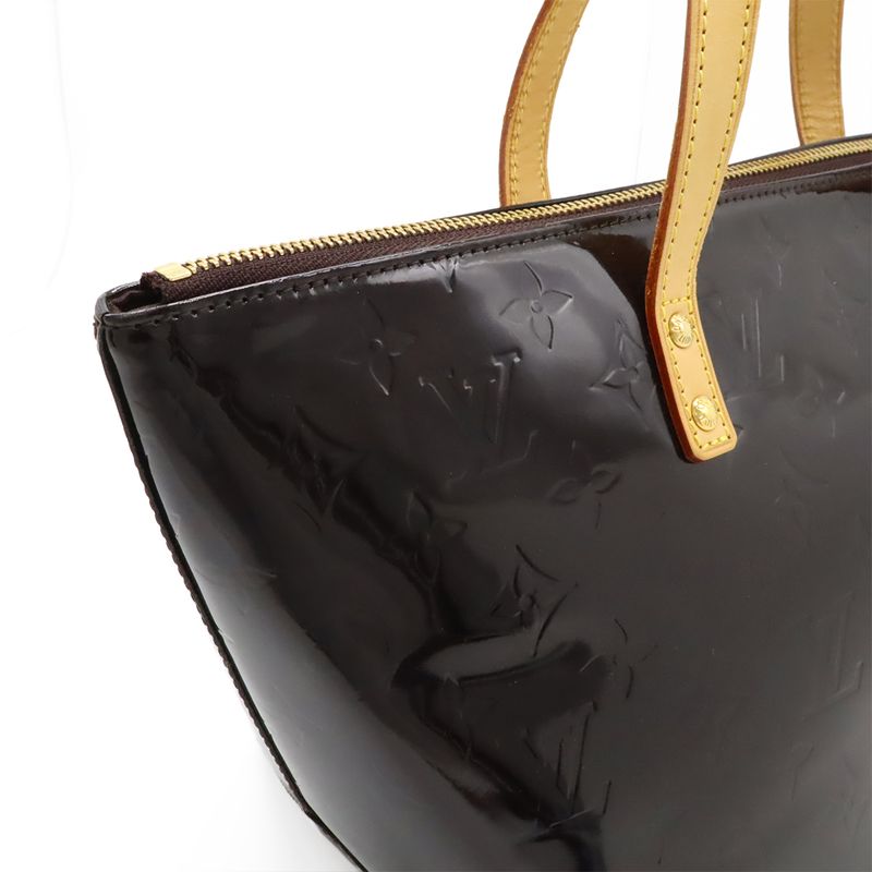 Louis Vuitton Monogram Vernis Perveu PM Handbag Tote Bag Amarante M93585