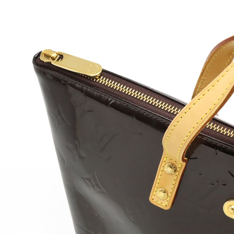 Louis Vuitton Monogram Vernis Perveu PM Handbag Tote Bag Amarante M93585