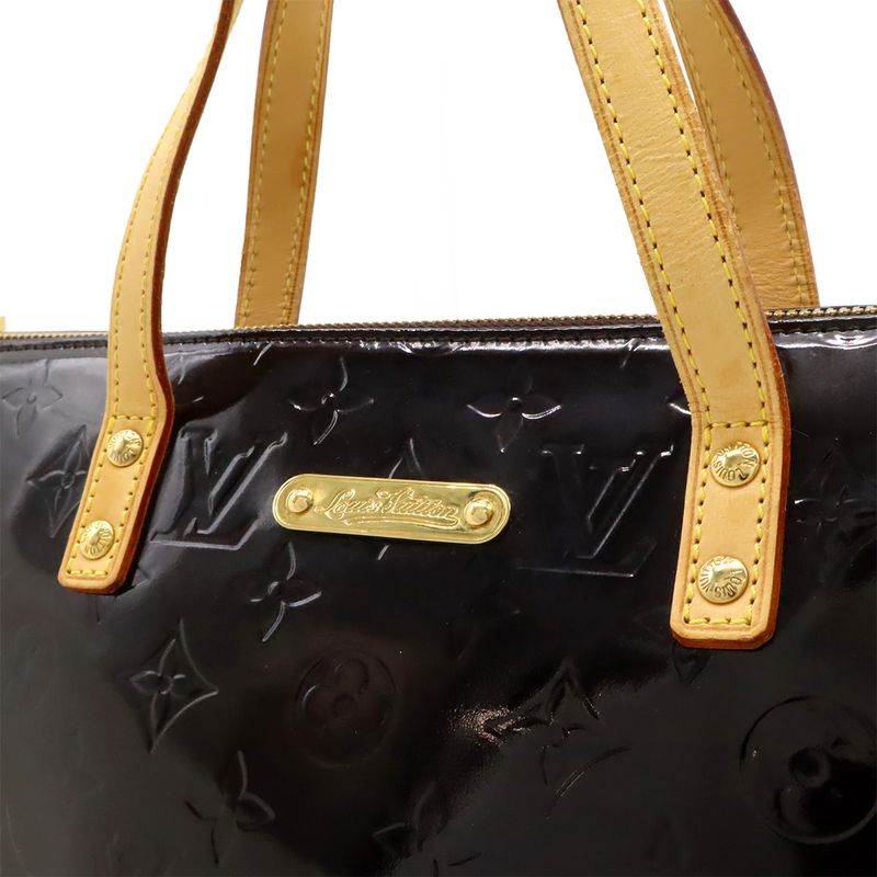 Louis Vuitton Monogram Vernis Perveu PM Handbag Tote Bag Amarante M93585