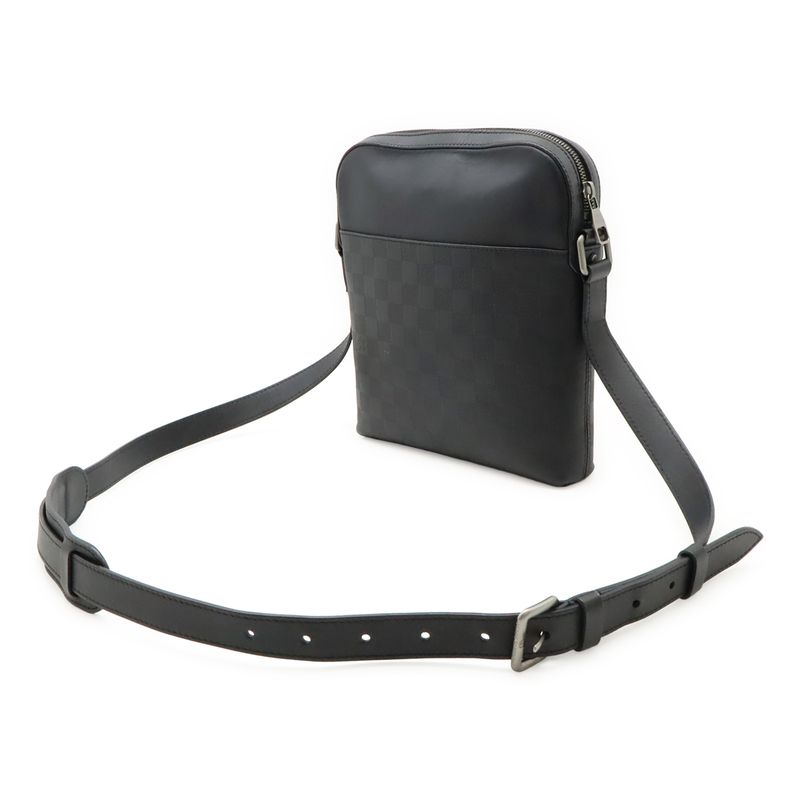 Louis Vuitton Damier Infini Pochette District Shoulder Bag Crossbody Onyx Black