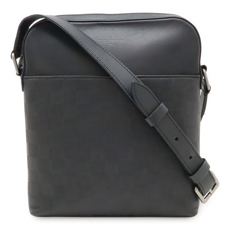 Louis Vuitton Damier Infini Pochette District Shoulder Bag Crossbody Onyx Black