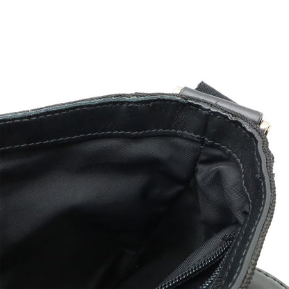 Gucci Web Stripe Sherry Line Messenger Bag Shoulder Bag Nylon Canvas Black