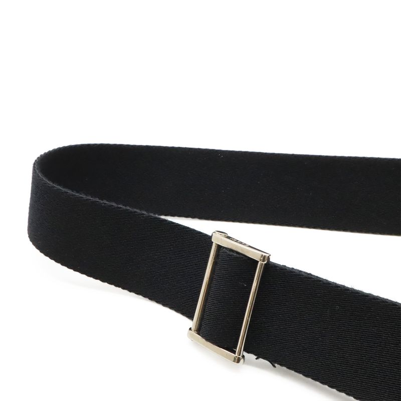 Gucci Web Stripe Sherry Line Messenger Bag Shoulder Bag Nylon Canvas Black