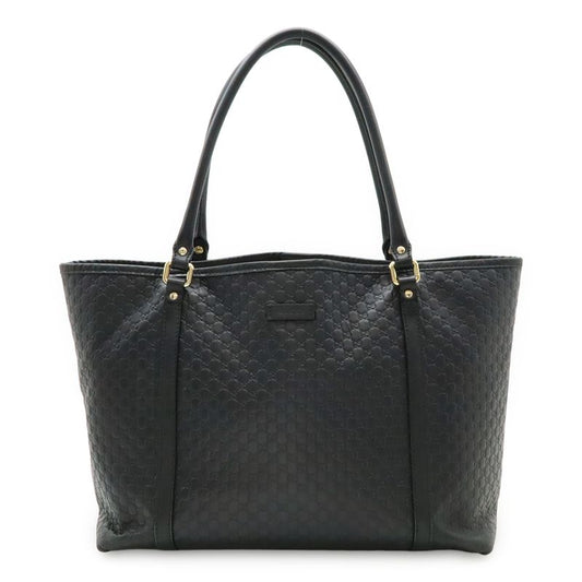 Gucci Micro Guccissima Tote Bag Shoulder Bag Semi Shoulder Leather Black Outlet