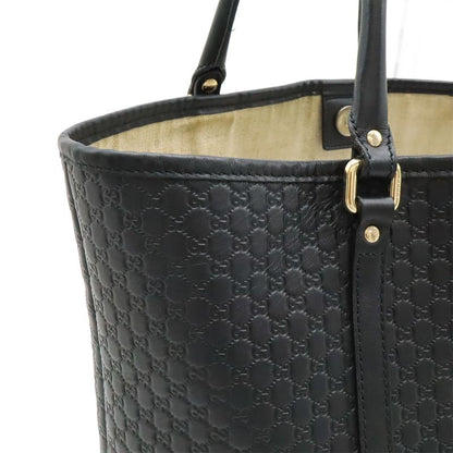 Gucci Micro Guccissima Tote Bag Shoulder Bag Semi Shoulder Leather Black Outlet