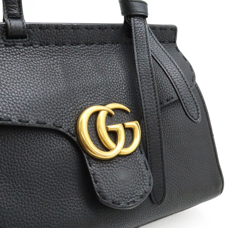 Gucci GG Marmont Small Top Handle Bag Handbag 2WAY Shoulder Bag Crossbody