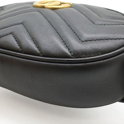 Gucci GG Marmont Belt Bag Body Bag Waist Bag Waist Pouch Quilted Leather Black