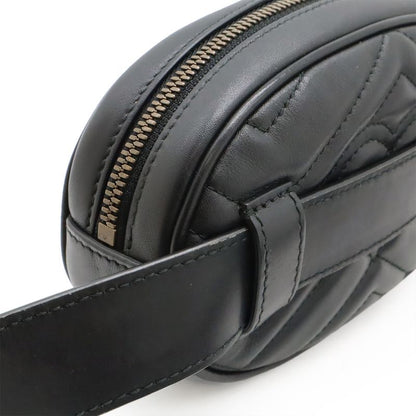 Gucci GG Marmont Belt Bag Body Bag Waist Bag Waist Pouch Quilted Leather Black