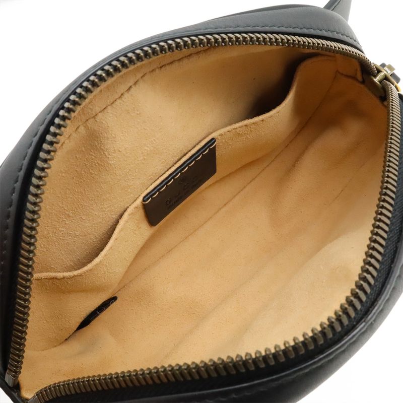 Gucci GG Marmont Belt Bag Body Bag Waist Bag Waist Pouch Quilted Leather Black