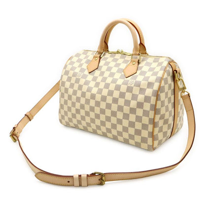 Louis Vuitton Damier Azure Speedy Bandoliere 30 Handbag 2WAY Shoulder Bag