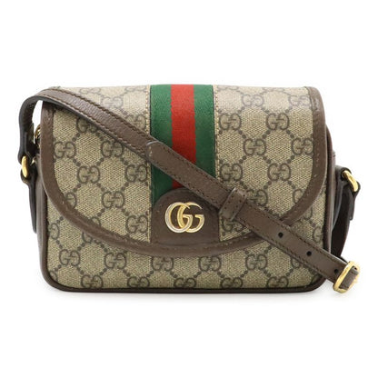 Gucci Ophidia GG Supreme Sherry Line Shoulder Bag Pochette Mini Bag PVC Leather