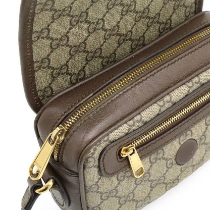 Gucci Ophidia GG Supreme Sherry Line Shoulder Bag Pochette Mini Bag PVC Leather