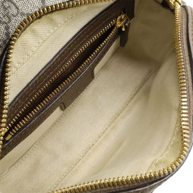 Gucci Ophidia GG Supreme Sherry Line Shoulder Bag Pochette Mini Bag PVC Leather