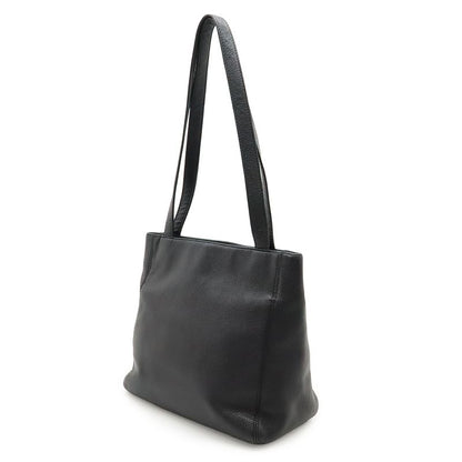 Chanel Coco Mark Tote Shoulder Bag Semi Shoulder Caviar Skin Leather Black