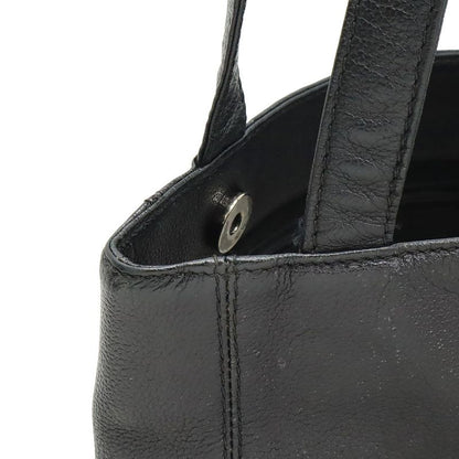 Chanel Coco Mark Tote Shoulder Bag Semi Shoulder Caviar Skin Leather Black