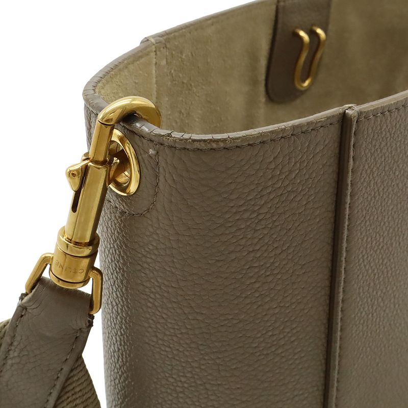 Celine Sangle Bucket Small Shoulder Bag One Shoulder Semi Shoulder Leather