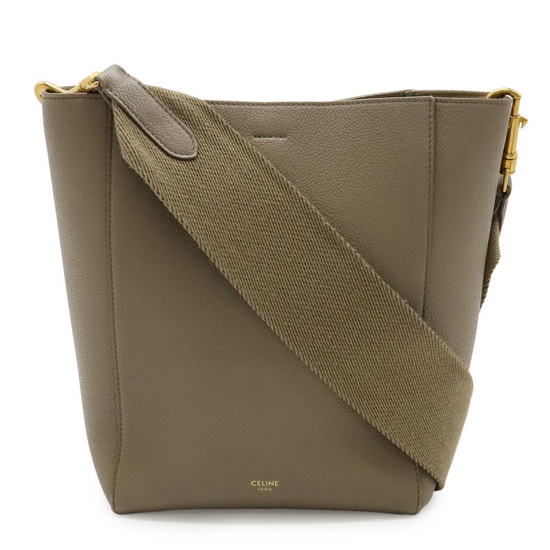 Celine Sangle Bucket Small Shoulder Bag One Shoulder Semi Shoulder Leather