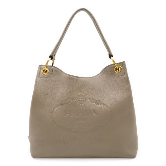 Prada Logo Engraved Shoulder Bag One Shoulder Semi Shoulder Leather Baltico