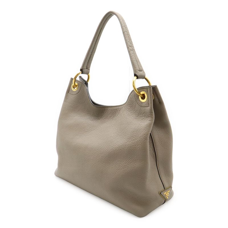 Prada Logo Engraved Shoulder Bag One Shoulder Semi Shoulder Leather Baltico