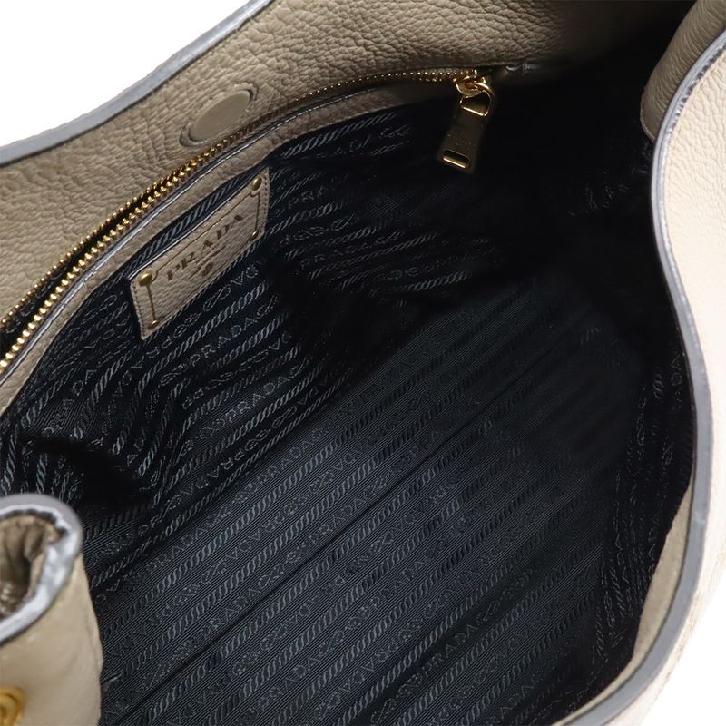 Prada Logo Engraved Shoulder Bag One Shoulder Semi Shoulder Leather Baltico