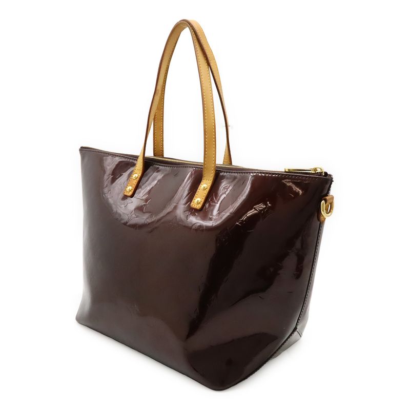 Louis Vuitton Monogram Vernis Bellevue GM Tote Handbag Shoulder Bag Semi