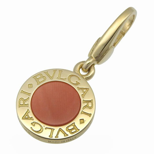 Bvlgari Coral Charm 18K Yellow Gold 750 Yellow Gold Coral Pendant Top Accessorie