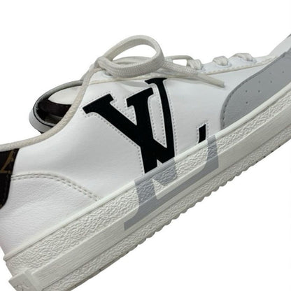 Louis Vuitton Charlie Line Monogram Sneakers Shoes Leather Fabric White Black